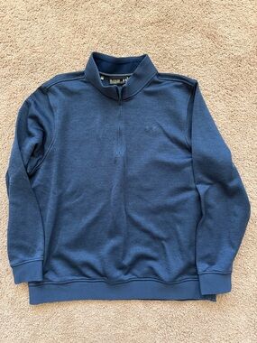 Under Armour Men's Blue Half-Zip Sweatshirt Pullover